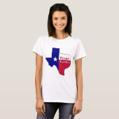 Gebürtige Flaggen-Karte Texas T-Shirt (Vorne ganz)