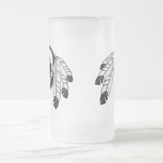 Gebürtige Kunst-Bier-Tassen-Tier-Kunst Metis Mattglas Bierglas (Mittel)