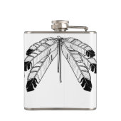 Gebürtige Kunst-Flaschen-kundenspezifische Flachmann (Rückseite)