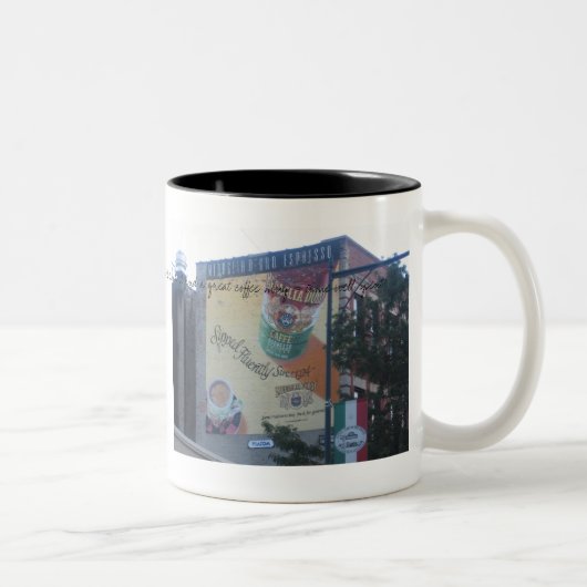 "Gebürtige New- Yorker" Kaffee-Tasse Zweifarbige Tasse (Rechts)