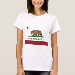 Gebürtige Republik-Flagge Kaliforniens T-Shirt
