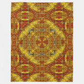 Gebürtige Shoshonesun-Geist-Sand-Mandala-Kunst Fleecedecke (Vorderseite)