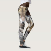Gebürtige Wolf-Foto-Leggings Leggings (Rechts)