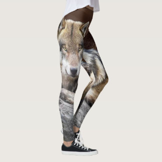 Gebürtige Wolf-Foto-Leggings Leggings