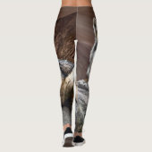 Gebürtige Wolf-Foto-Leggings Leggings (Rückseite)