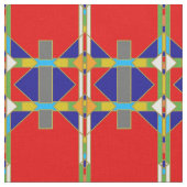 Gebürtiger Amerikaner-Art-gemustertes Gewebe Stoff (Nahaufnahme)