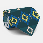 Gebürtiger Amerikaner-Entwurfs-Blau-Krawatte Krawatte (Gerollt)