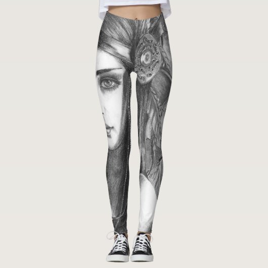 Gebürtiger Amerikaner-Göttin-Leggings Leggings (Vorderseite)