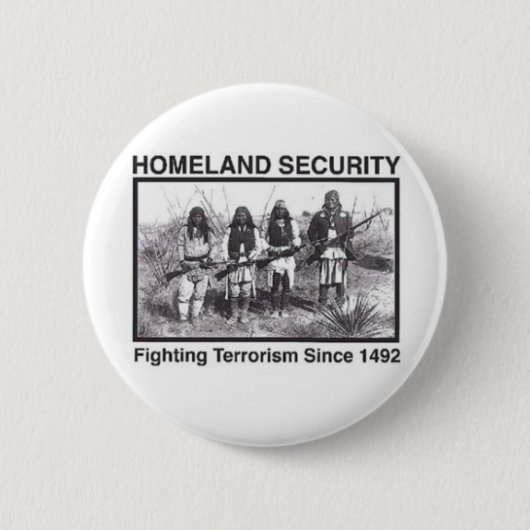 Gebürtiger Amerikaner-heimat-Sicherheits-T - Button (Vorderseite)