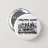 Gebürtiger Amerikaner-heimat-Sicherheits-T - Button (Vorne & Hinten)