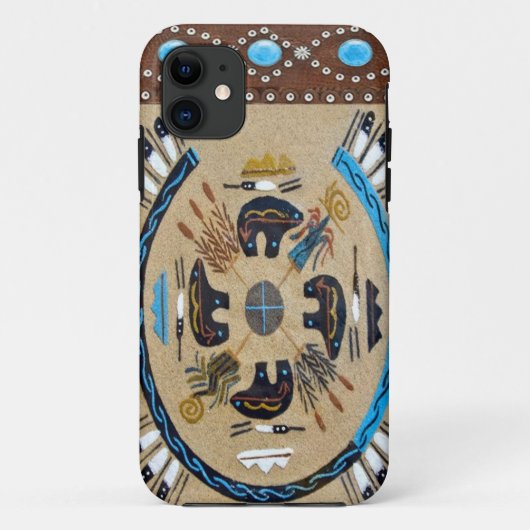"Gebürtiger Amerikaner Sandpainting" Western Case-Mate iPhone Hülle (Rückseite)