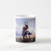 Gebürtiger Amerikaner schwarz/Weiß Verwandlungstasse (Mittel)