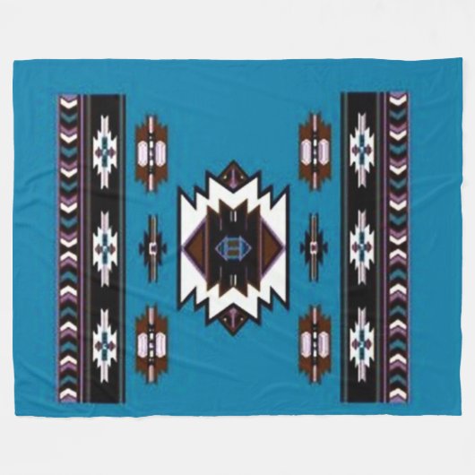 GEBÜRTIGER AMERIKANER (simuliert) Fleece-Decken Fleecedecke (Vorderseite (Horizontal))