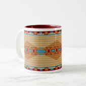 Gebürtiger Amerikaner-Tasse III Zweifarbige Tasse (Vorderseite Links)