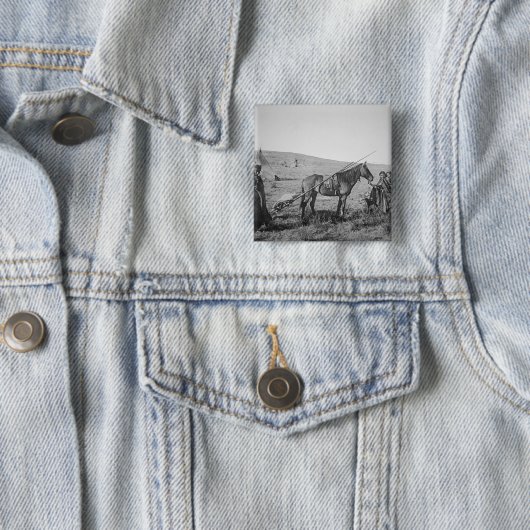 Gebürtiger AmerikanerCreeleute des Westerns Button (Beispiel)