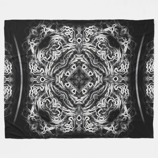 Gebürtiger Blitz-Drache-Stammes- Fleecedecke (Vorderseite (Horizontal))