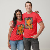 Gebürtiger Bongo (dunkelrot) T-Shirt (Unisex)