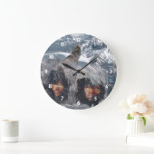 Gebürtiger Geist in Alaska Große Wanduhr (Zuhause)