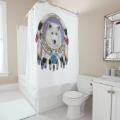 Gebürtiger indischer Wolf-Geist Duschvorhang (Beispiel)