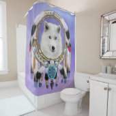 Gebürtiger indischer Wolf-Geist Duschvorhang (Beispiel)