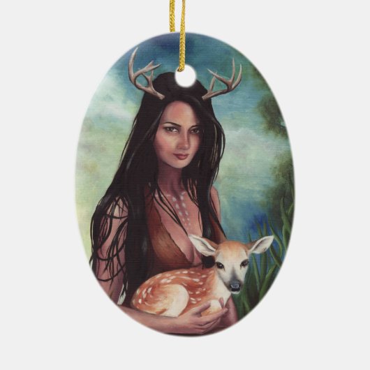 Gebürtiger Keramik Ornament (Hinten)