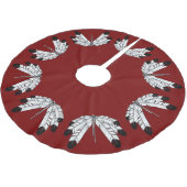 Gebürtiger Kunst-Weihnachtsbaum-Rock-erster Polyester Weihnachtsbaumdecke (Schrägansicht)