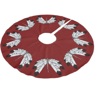 Gebürtiger Kunst-Weihnachtsbaum-Rock-erster Polyester Weihnachtsbaumdecke