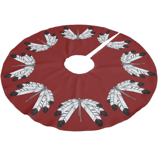 Gebürtiger Kunst-Weihnachtsbaum-Rock-erster Polyester Weihnachtsbaumdecke (Schrägansicht)