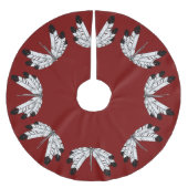 Gebürtiger Kunst-Weihnachtsbaum-Rock-erster Polyester Weihnachtsbaumdecke (Vorderseite)