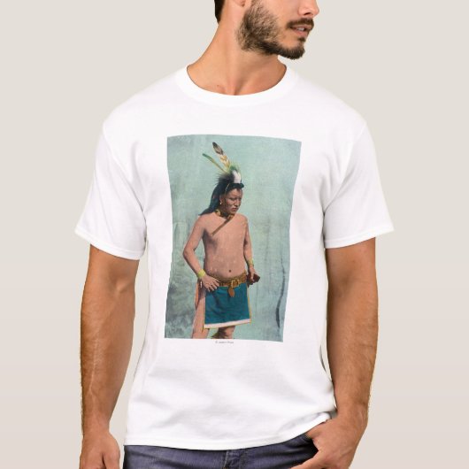 Gebürtiger Mann genannt Lone Elk T-Shirt (Vorderseite)