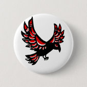 Gebürtiger Rabe Button (Vorderseite)