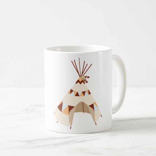 Gebürtiger Teepee Kaffeetasse (VorderseiteRechts)
