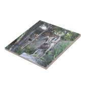 Gebürtiger Ureinwohner-Leiter mit Pferd Fliese (Seite)