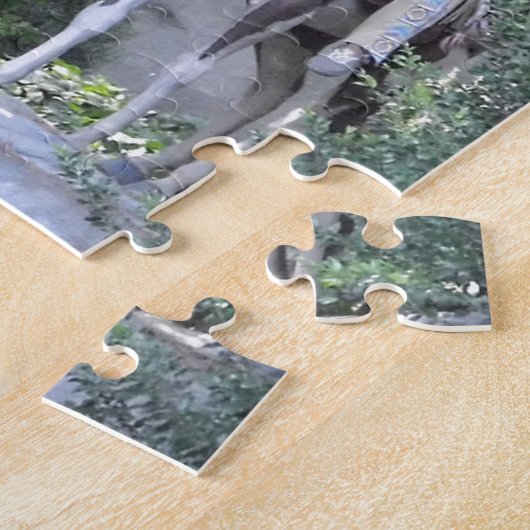 Gebürtiger Ureinwohner-Leiter mit Pferd Puzzle (Seite)