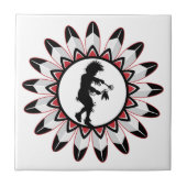 Gebürtiger Ureinwohner-Tanz Fliese (Vorderseite)