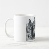 Gebürtiger Ureinwohner-Vintages Porträt Kaffeetasse (Links)