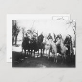 Gebürtiger Ureinwohner-Vintages Porträt Postkarte (Vorne/Hinten)
