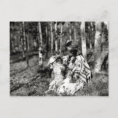 Gebürtiger Ureinwohner-Vintages Porträt Postkarte (Vorderseite)