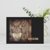 Gebürtiger Ureinwohnerwolf des Westerntraumfängers Einladung (Stehend Vorderseite)