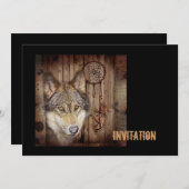Gebürtiger Ureinwohnerwolf des Westerntraumfängers Einladung (Vorne/Hinten)
