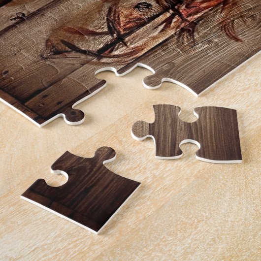 Gebürtiger Ureinwohnerwolf des Westerntraumfängers Puzzle (Seite)