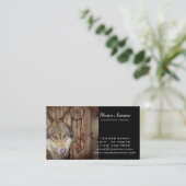 Gebürtiger Ureinwohnerwolf des Westerntraumfängers Visitenkarte (Stehend Vorderseite)