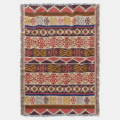gebürtiges, ethnisches Muster Decke (Vorderseite Vertikal)