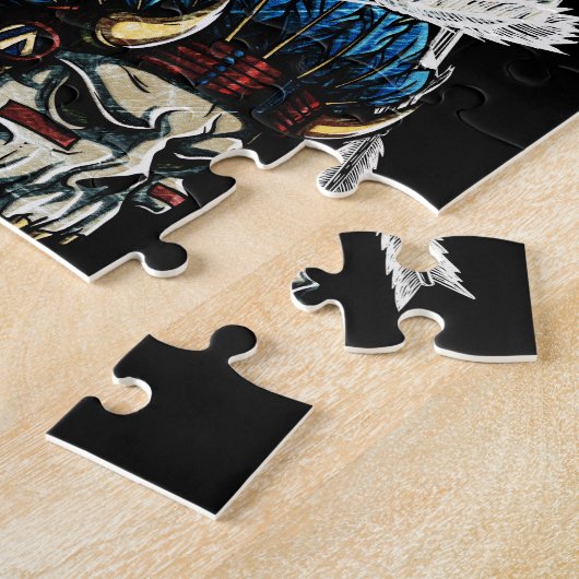 Gebürtiges indisches Schädel-Skelett Puzzle (Seite)