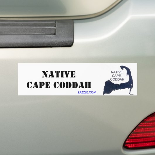 Gebürtiges Kap Coddah Bumpah Stickah Autoaufkleber (Auf Auto)