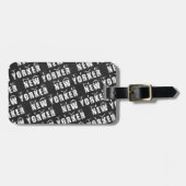 Gebürtiges New- Yorkermuster Gepäckanhänger (Vorderseite horizontal)