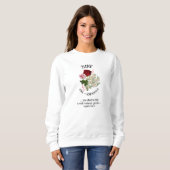 Geburtmonat Blume JUNE Christlich Sweatshirt (Vorne ganz)