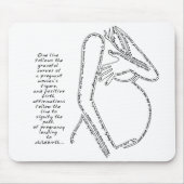 Geburts-Bestätigungen Mousepad (Vorne)