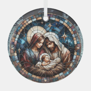 Geburts-Buntglas-Kunst, Geburt des Erlösers Jesus Ornament Aus Glas