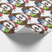 GEBURTS Eule Geschenkpapier (Ecke)